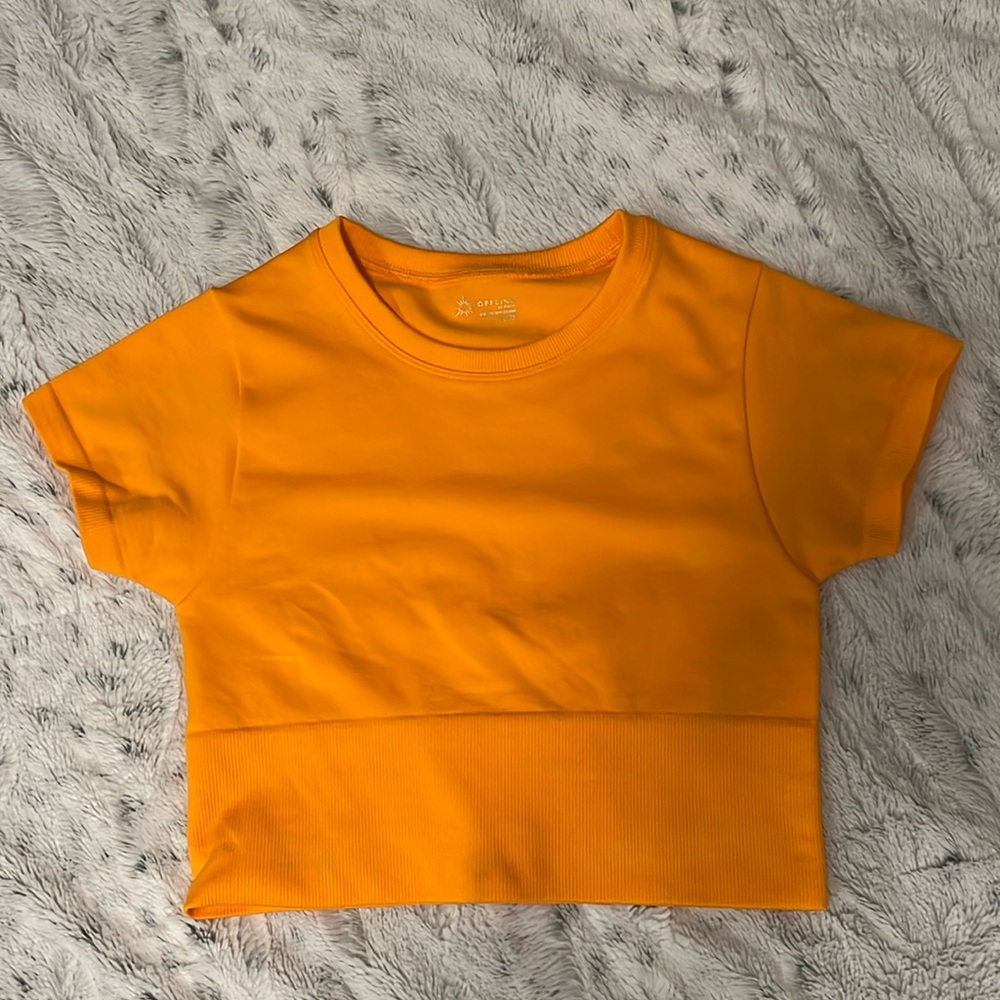 OFFLINE- Orange cropped tee